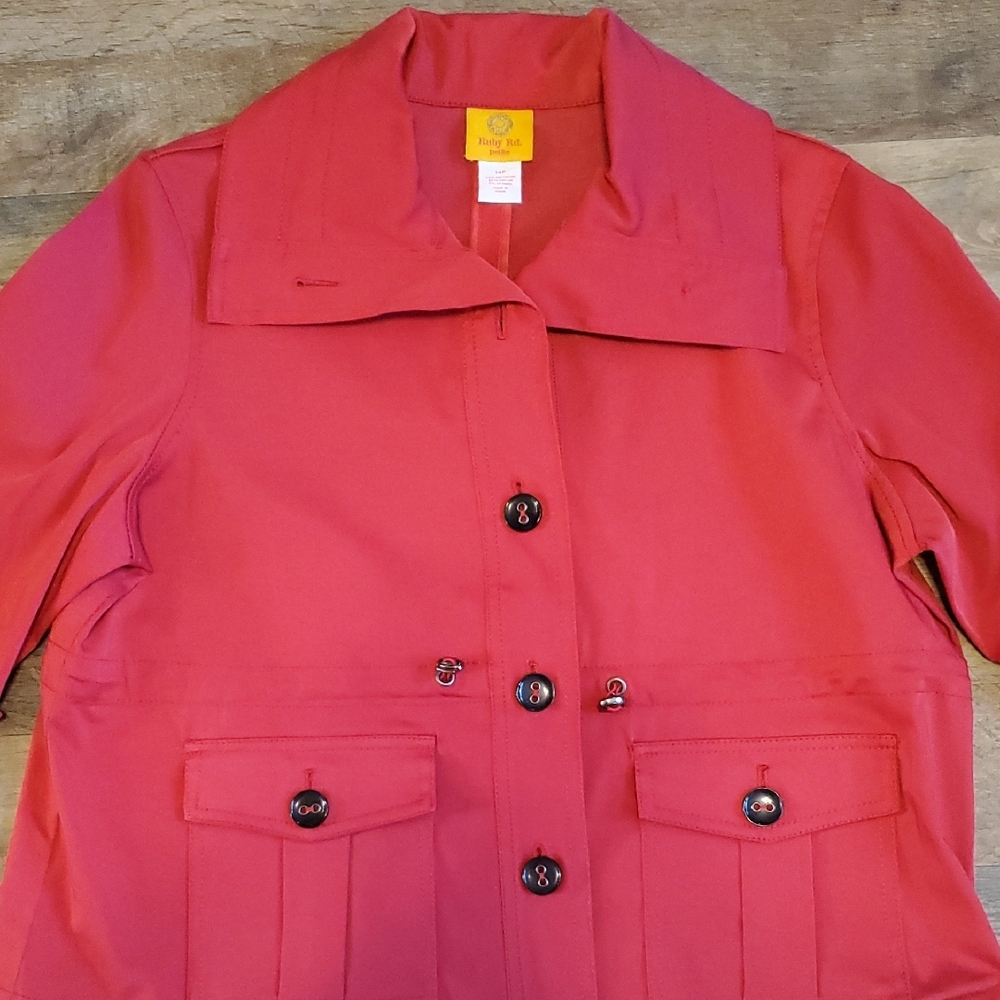 Ruby Rd. Womens Red Jacket - Picture 6 of 6